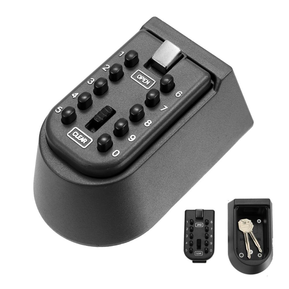 Key Storage Box Wall Mounted Key Safe Box Outdoor Aluminium Alloy Home Safety Password Security Lock Storage Boxes with Code