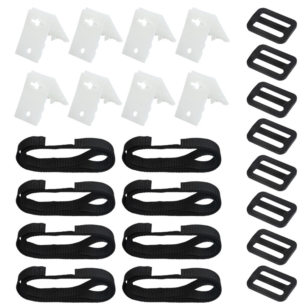 Rouleau de pare-soleil de piscine 24 PC avec ceinture de couverture solaire Kit pour piscine au sol accessoires de piscine: Default Title