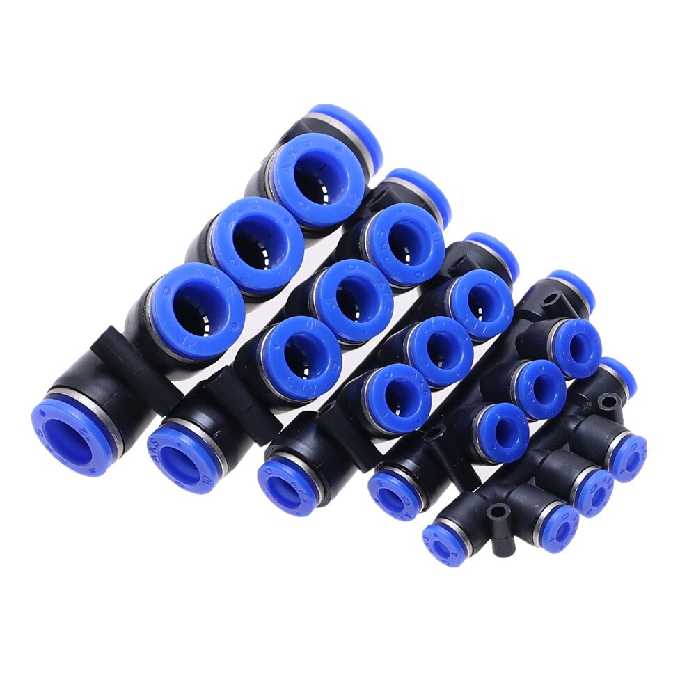 Pk 4 6 8 10 12mm pneumatisk 5-- veis kontakt hurtigmontert pneumatisk kontakt trykk vertshus passform til luft / vannslange