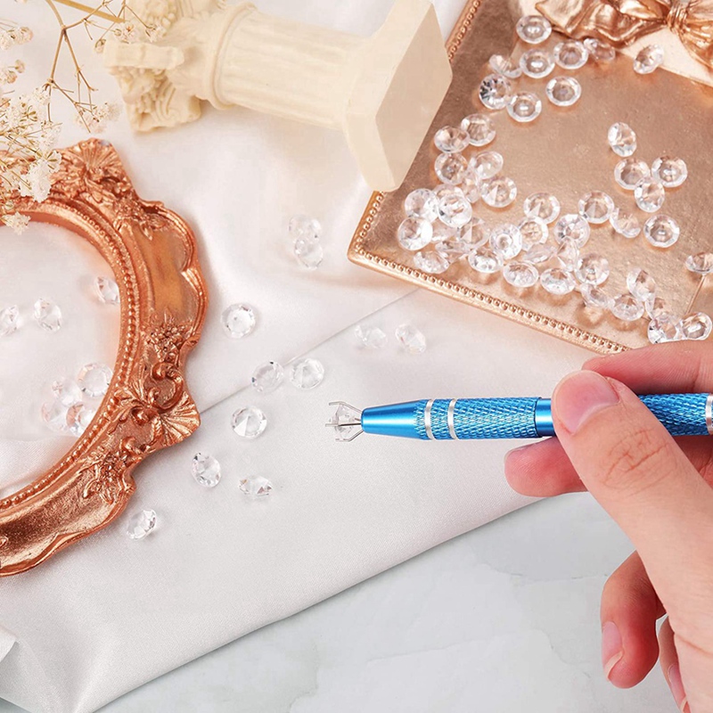 4 Prong Standard Pick-Up Tool,4 Claws Pickup Tool Metal Grabber And 8 Tweezers Set For Craft,Electronics,Laboratory Work