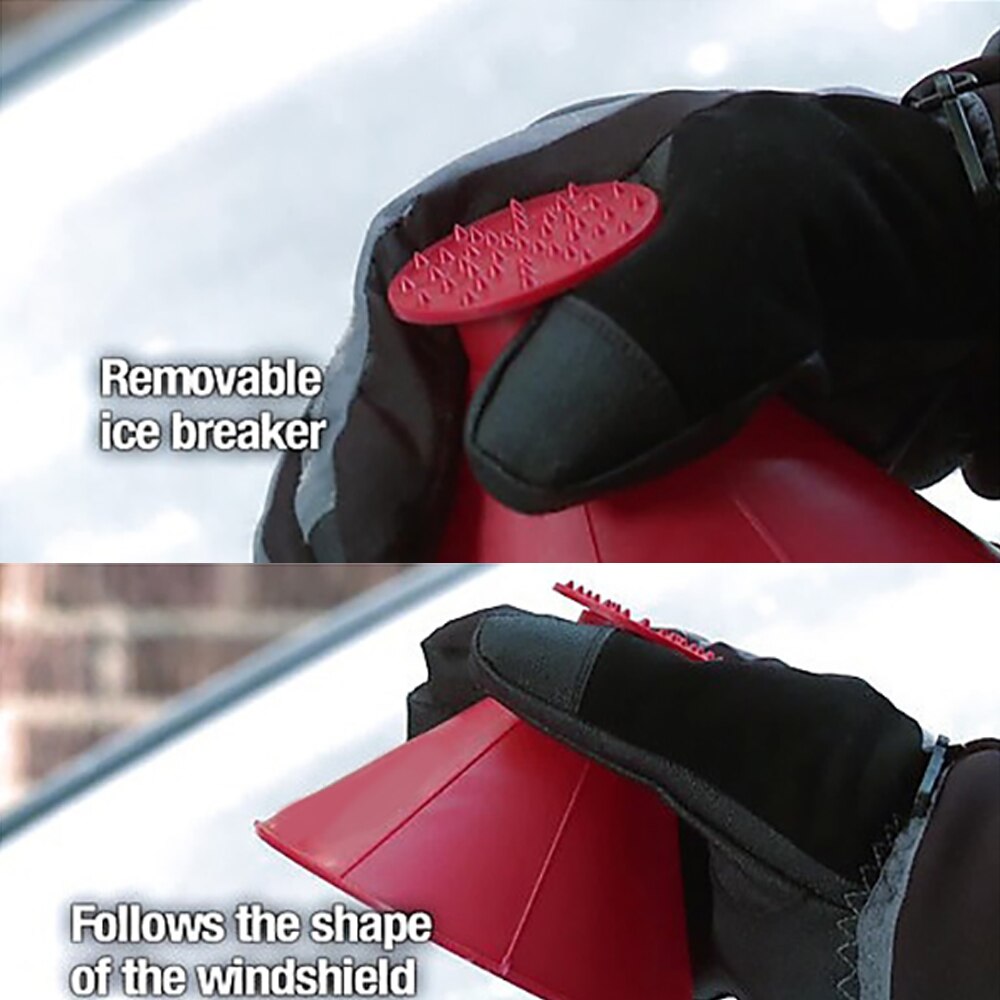 Vehicle Shovel Snow Car Tool Funnel Windshield Ice Scraper Outdoor Cone Shaped Remover Winter Snow Brush Scraper Car Accessories