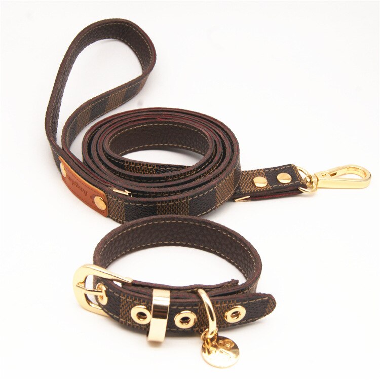 Honden Seat Riem Kat Hond Kraag Samll Hond Harness En Leash Set Leuke Kraag Voor Schnauzer Akita Bulldog Puppy producten: Chocolade / M