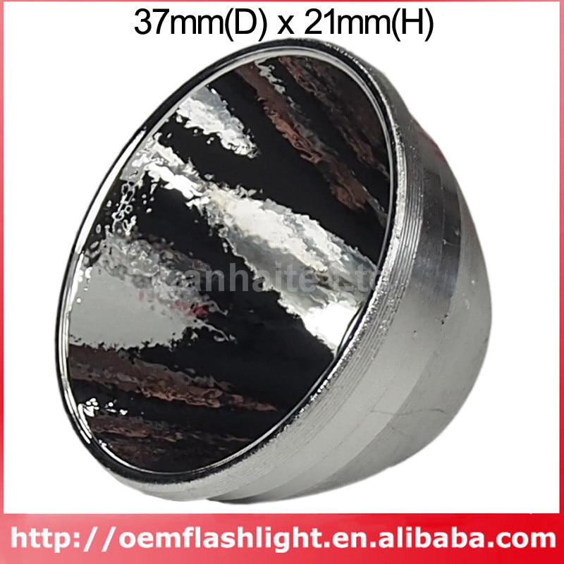 37 Mm (D) X 21 Mm (H) Op Aluminium Reflector Voor C2 Zaklamp