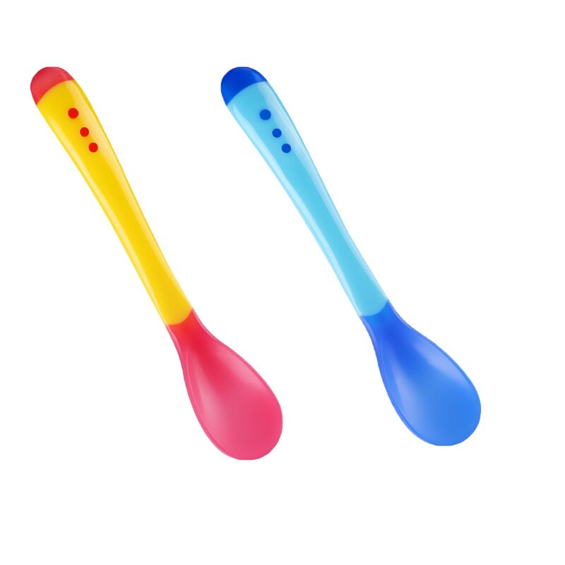 Cuchara con sensor de temperatura para alimentación de bebé, cucharas para niños, niño y niña, cubiertos para alimentación de bebé, 1/2/3 Uds.: 0203