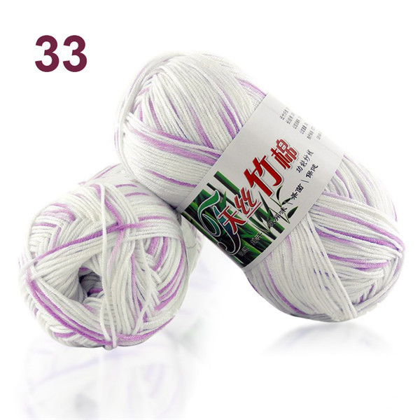 50g Weiche Glatte Natürliche Bambus Baumwolle Hand betroffen Garn Baby Milch baumwolle Garn Hand Gestrickte häkeln garn DIY Lappen Puppe: 33