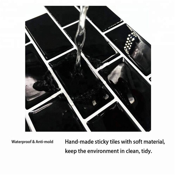 white brick Subway Tile Self Adhesive Wall Sticker DIY Kitchen Bathroom Home Decor 3D adesivo de parede Stone Mosaic Geometric