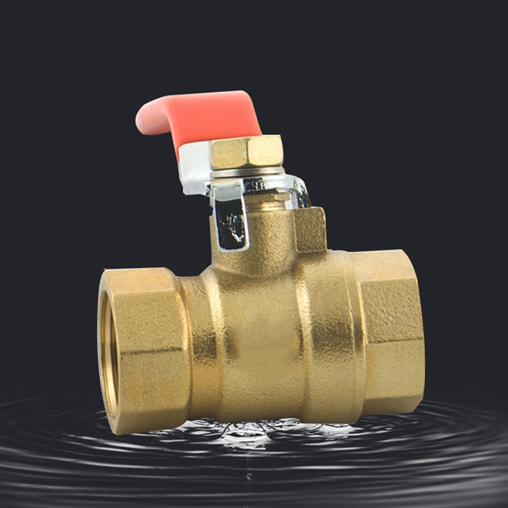 Copper Thread Internal Valve 1/2" Male Thread Ball Valve Tube Joint Connector Garden Bathroom Supplies