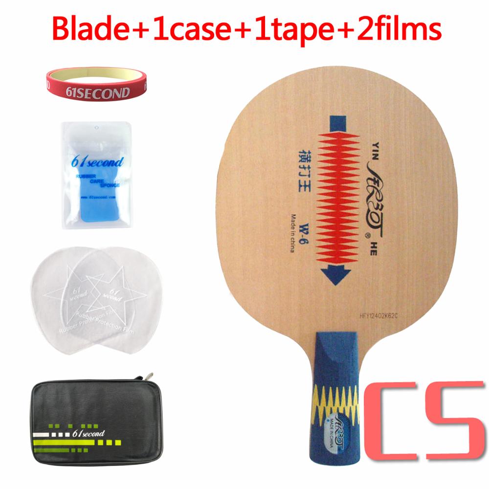 Original Yinhe Milky Way Galaxy W-6 Loop King W6 W 6 table tennis pingpong blade: CS with F 1case