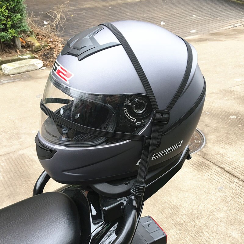 60 cm Universele Motorfiets Bagage Mesh Band Helm Vaste Elastische Gesp Touw Bagagenet Haken Bandage Motorfiets Accessoires