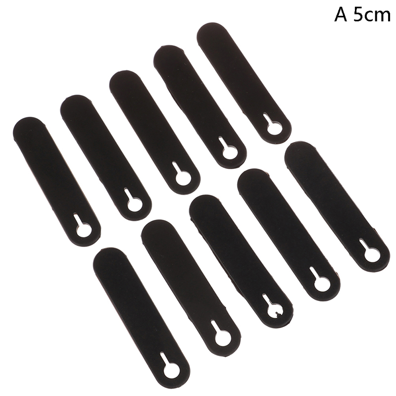 10pcs Motorcycle Rubber Bands For Frame Securing Cable Ties Wiring Harness Cables Accessories for Motobike: Dark Grey