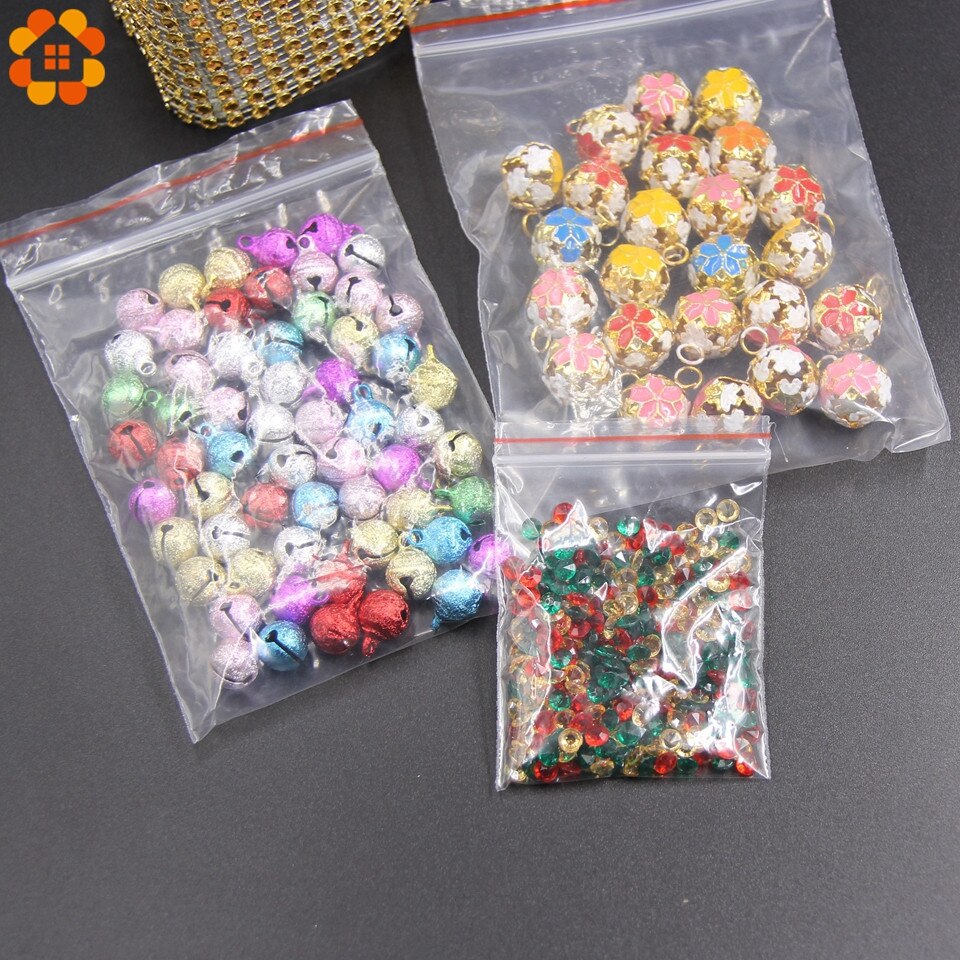 100PCS Multi Size Transparent Resealable Cellophane PE Self Adhesive Plastic Seal Bags For Candy Cookie Resealable Packaging