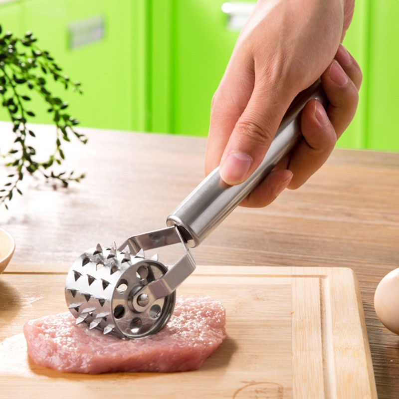 Ruostumattomasta teräksestä valmistettu lihan mureuttaja pihvi grilli bbq ruoanlaitto keittiötyökalu