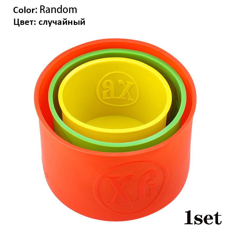 Siliconen Ronde Rechthoekige Mold Set Siliconen Cake Toast Brood Lade Mold Non-stick Kleur Willekeurige Bakken Tools: Bruin