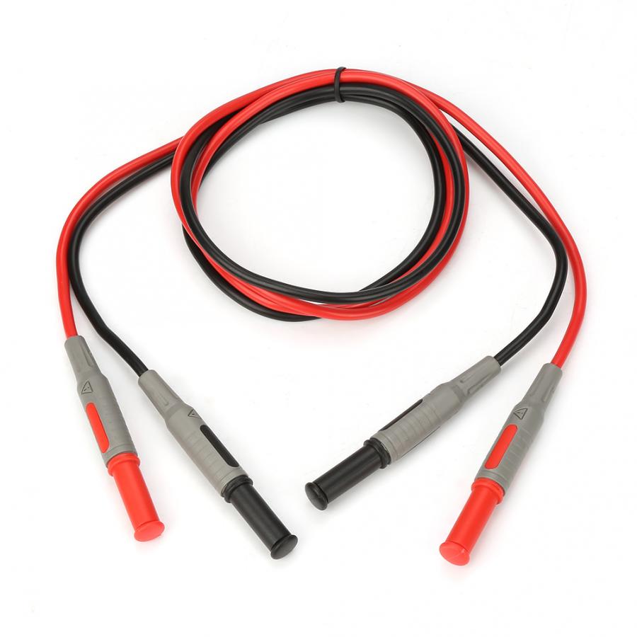 P1032 4Mm Banana Wire Test Lijn Spuitgiet Straight Om Rechte Draad Kabel Voor Multimeter Banaan Plug Testen Kabel