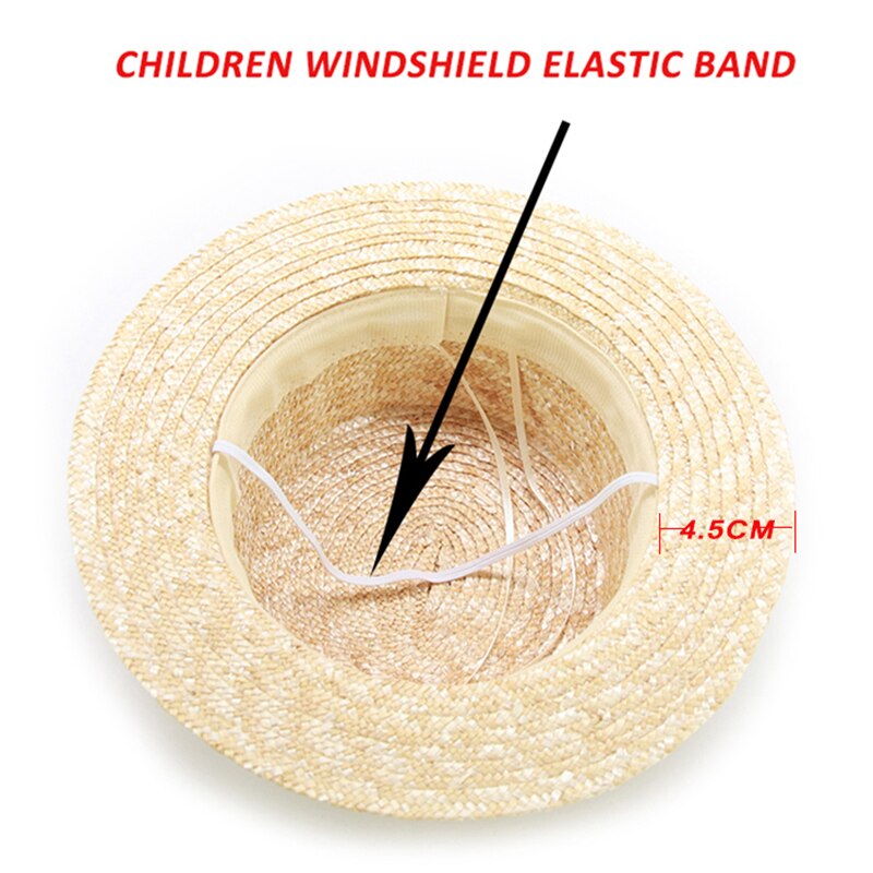 Crianças & adulto bonito borla pompons chapéu de palha meninas chapéu de praia com corda elástica plana topo feminino verão chapéu de sol atacado
