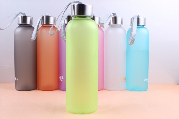 Plastic Tour Water Bottle 600ML gym Drink Water Bottles Protein Shaker Sport Drinking Water Bottle Infuser: Yellow