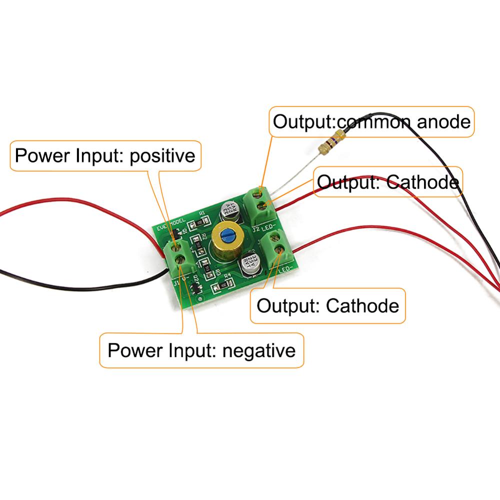 1 Unit N Scale Model Railroad Crossing Signals LED Head 12V 1:160 Model Traffic Singal and Circuit Board Flasher JTD150RP