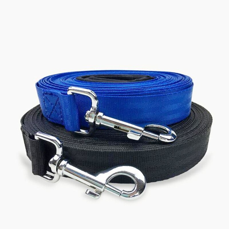 Correa para mascotas para perros azul negro Nylon 20 metros 10 metros entrenamiento, perro Correa caminar perro Correa tamaño seleccionable de seguridad al aire libre