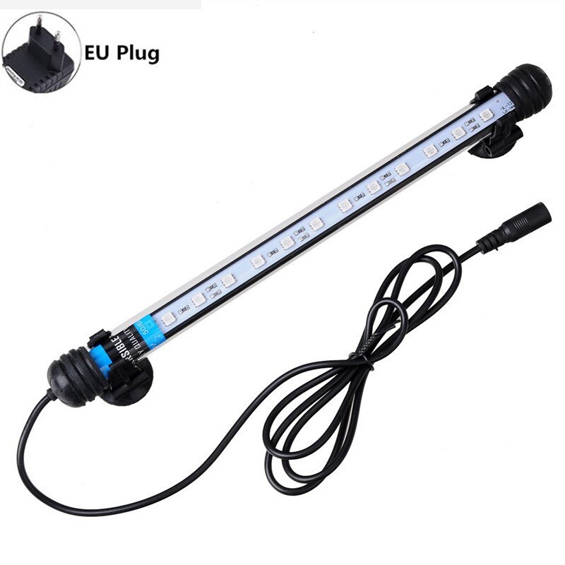 19CM RGB Remote Control Aquarium LED Lighting Fish Tank Arowana Amphibious Submersible Lamp Aquarium Holder Luminaire Waterproof: UK Plug