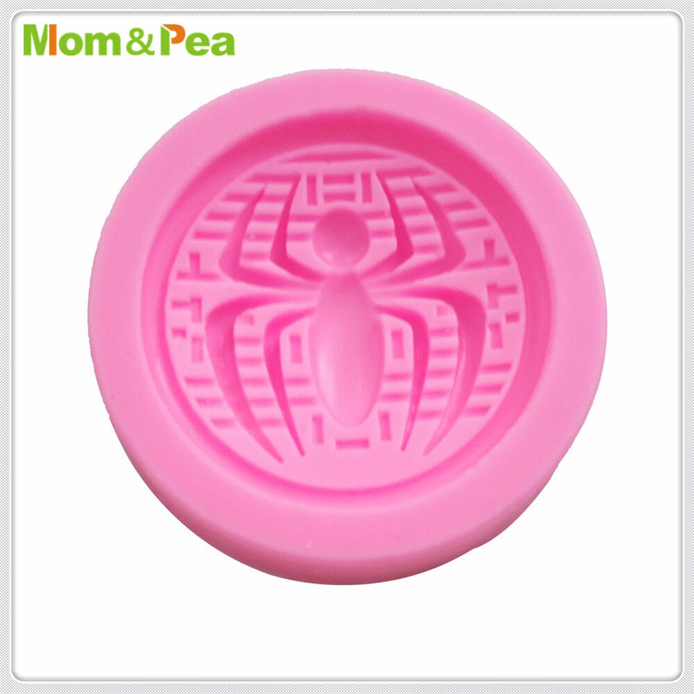 Mom &amp; Pea-molde de silicona de araña para decoración de tartas, molde 3D de Fondant, grado alimenticio, MPA1945