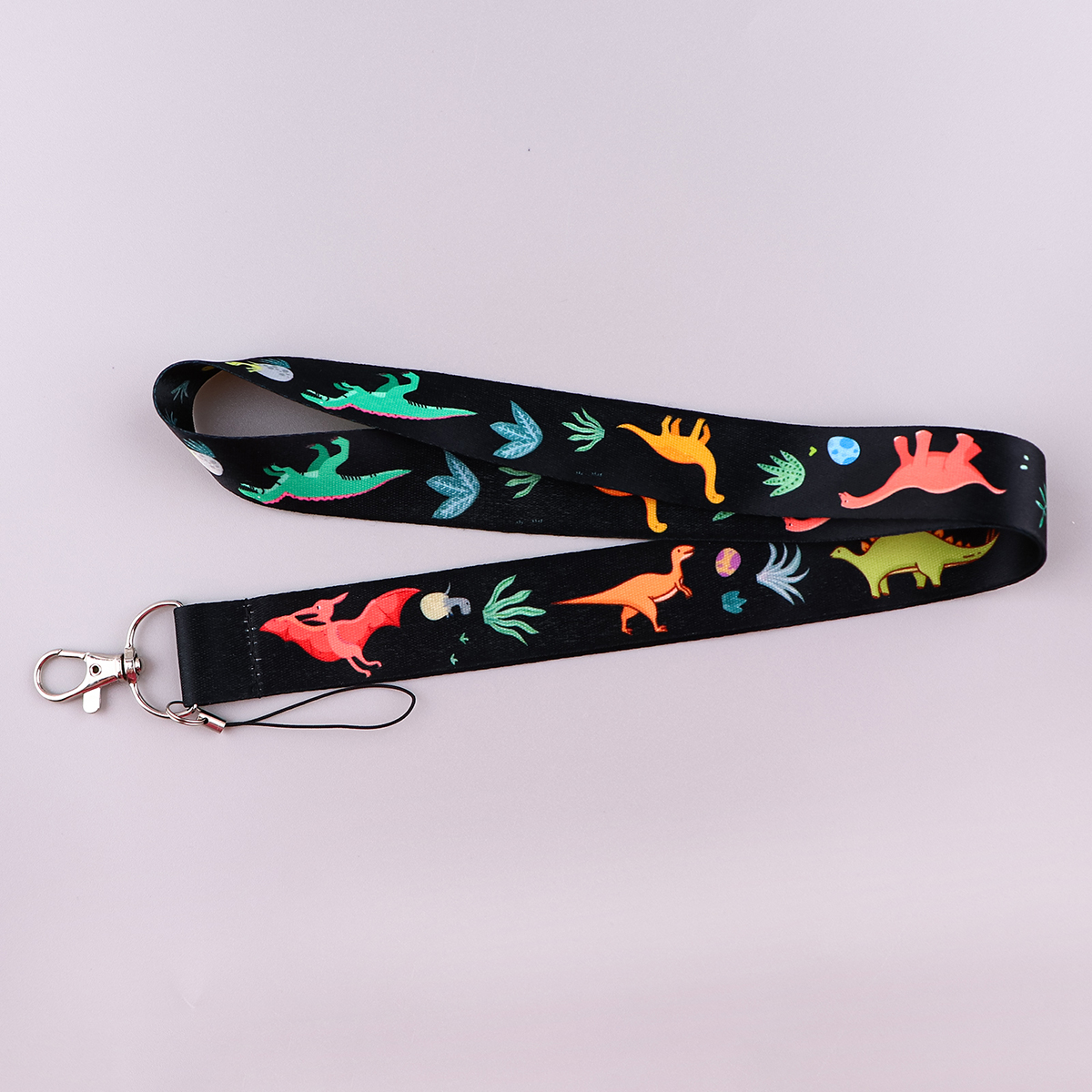 Porte-identifiant dinosaure mignon, lanières pour clés, sangle de cou, carte d'identité, sangles de téléphone portable, accessoires, pour garçons