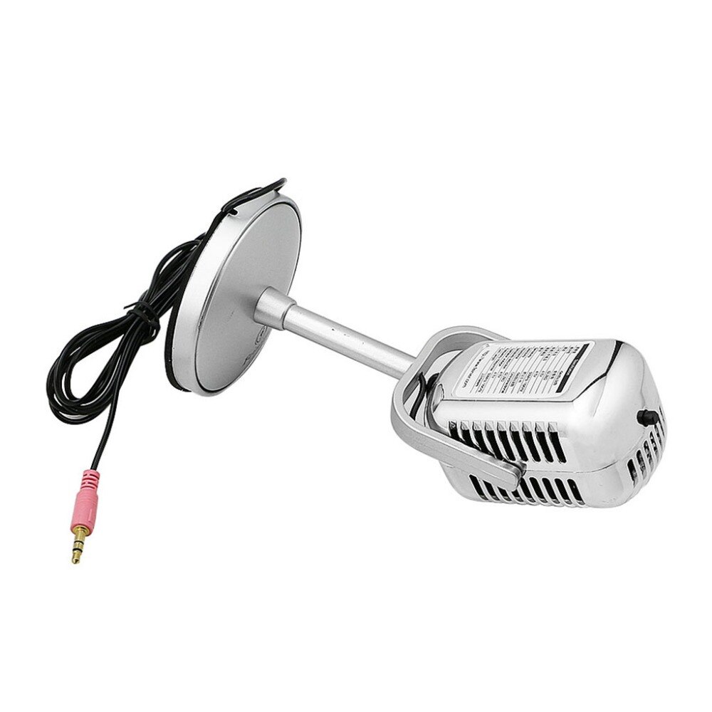 3.5MM Stereo Recording Desktop Computer Laptop Mini Microphone For Sing Chatting