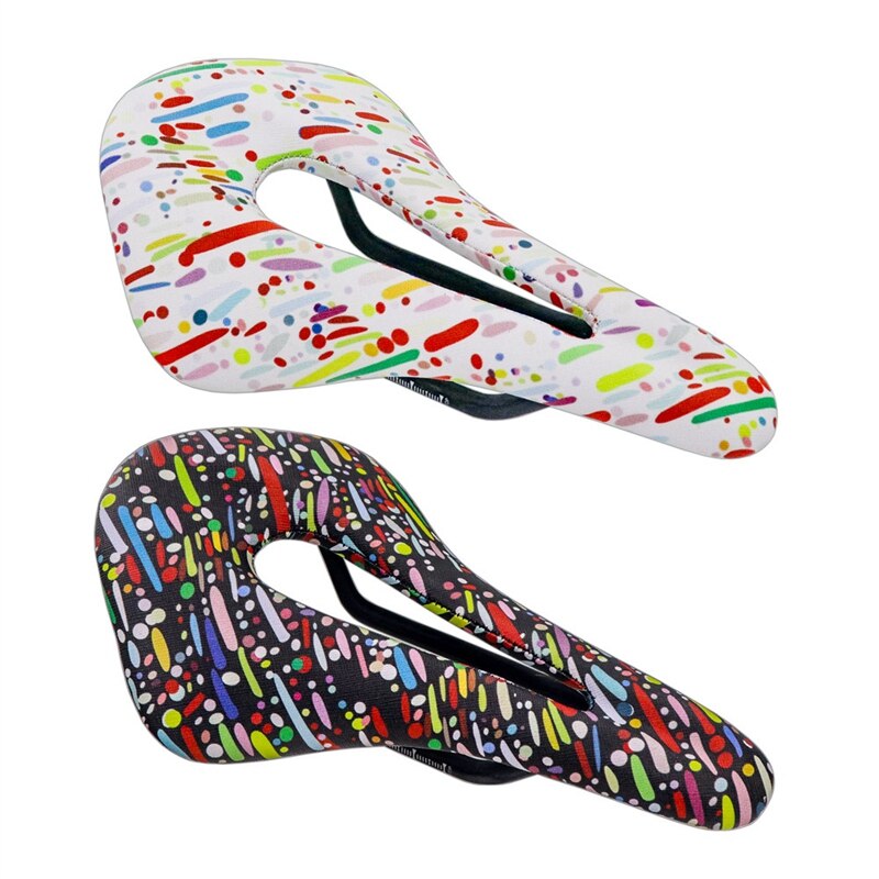 Mtb Mountain Cycling Split Neus Fietszadel Ergonomisch Fiets Zitkussen Pad   Geel