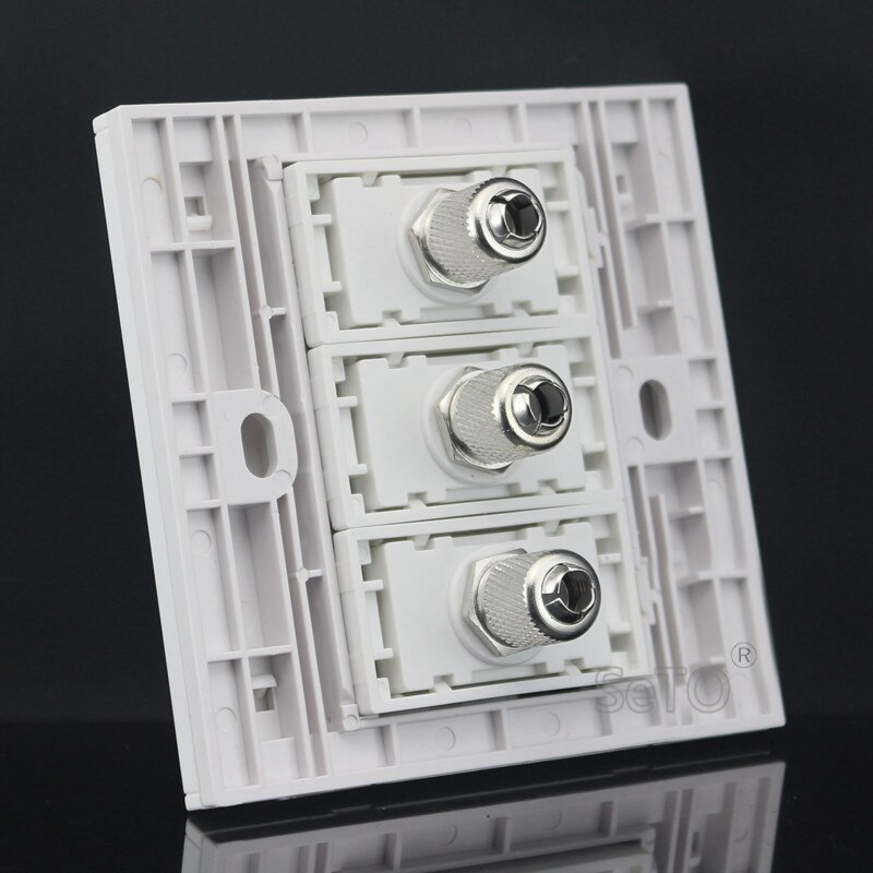 Seto 86 type tre bærer tv-kontakt panel veggplate sokkel sluttstein frontplate