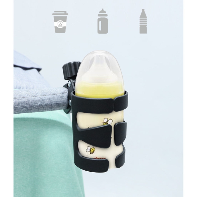 Babyklapvogn kopholder universal 360 drejelig drikkeflaskeholder til barnevogn klapvogn kørestolstilbehør