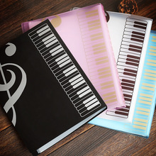 80 Pages A4 Piano Paper Sheets Document File Organizer Folder Five-line Clip Music Score
