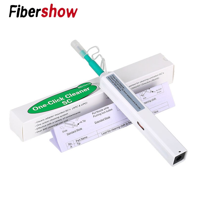 SC Einem klick Reiniger Fiber Optik Verbinder reinigung werkzeug 2,5mm Universal--Verbinder Fiber Optik Reinigung Stift