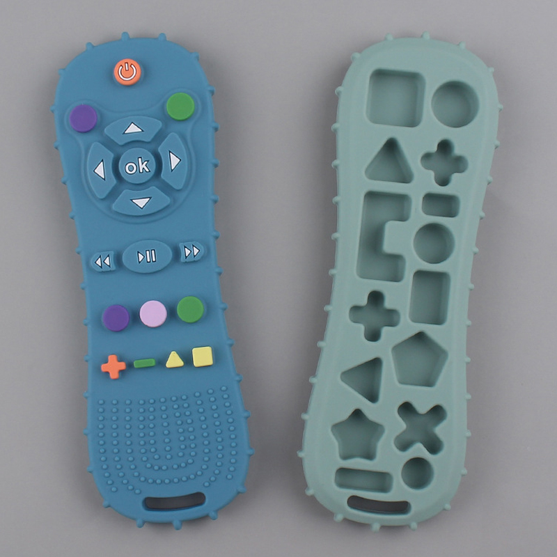 Anneau de dentition en Silicone avec télécommande pour bébé, 1 pièce, gants Anti-alimentation, sucette, Bracelet, bâton de dentition, jouets à mordre
