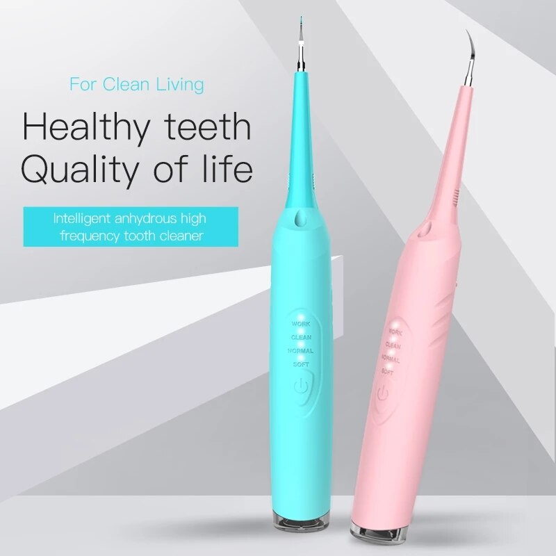 Remover elektrisk ultraljud sonisk oral irrigator tandvård tandkalk tandsten tandkött tandläkare vattentät vitare tänder cleane