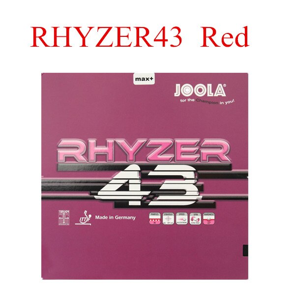 Joola RHYZER 43/48 NEUE) tischtennis Gummi Pips-in Ping Pong Schwamm Tenis De Mesa: 43 Red