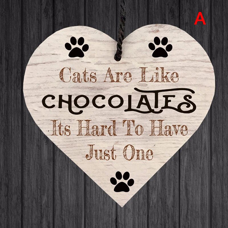 1Pc Xmas Wooden LOVE Christmas Chip Hanging Plaque Pendant Heart Shape Letter Friendship Wine Bottle Decor Pendant Tags: A