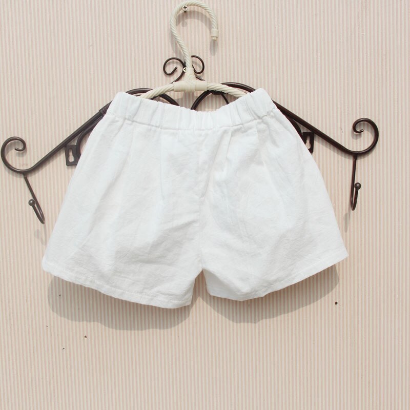 Été mère fille vêtements enfants Shorts pour adolescent tout-assorti coton blanc Shorts filles enfant en bas âge enfants vêtements 2T-16Y