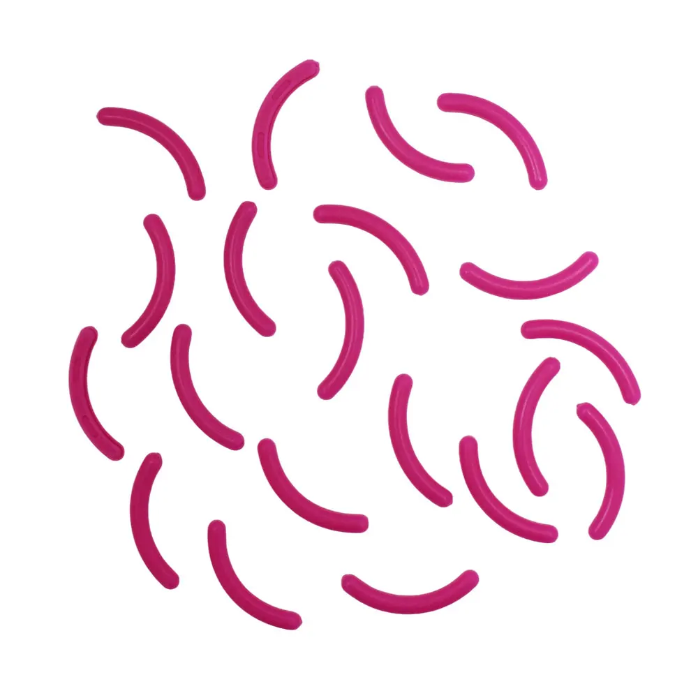 Almofadas de substituição para modelador de cílios, tipo universal, curvador de borracha elástica alta, ferramenta de beleza, substituição de maquiagem, 20 peças: Rosa