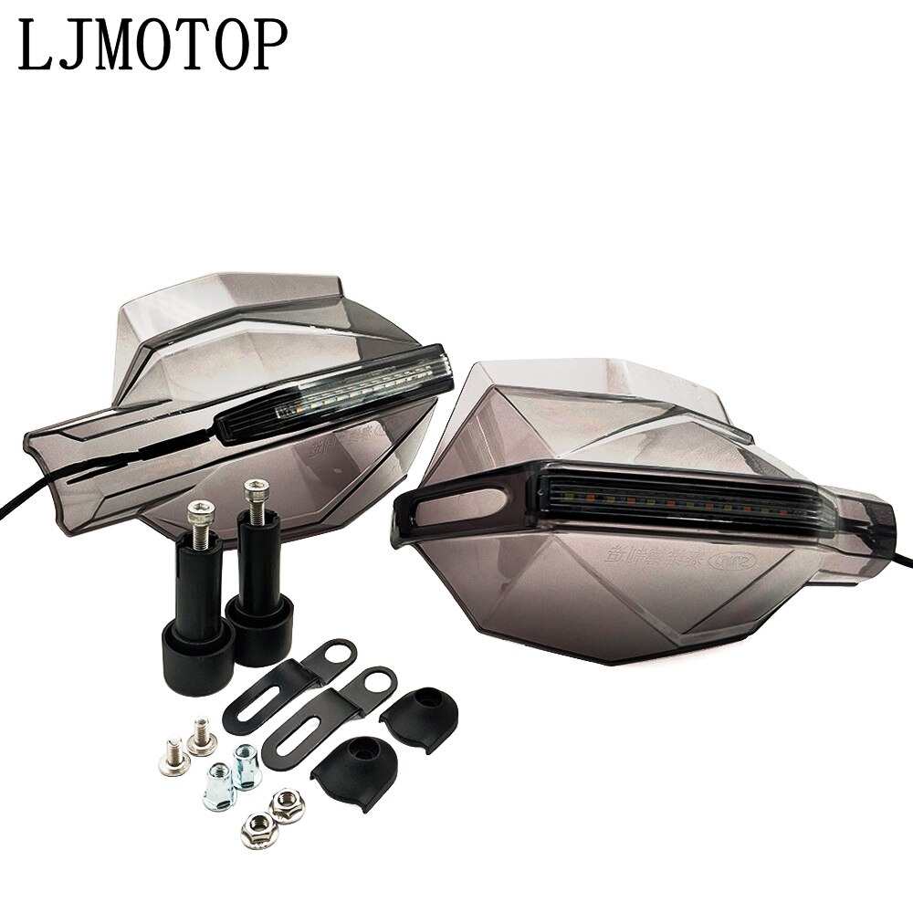 Motorcycle Hand Guard Handle Protector HandGuards with LED Signal Light For SUZUKI SV1000/S TL1000 R/S DL650/V-STROM GSR600