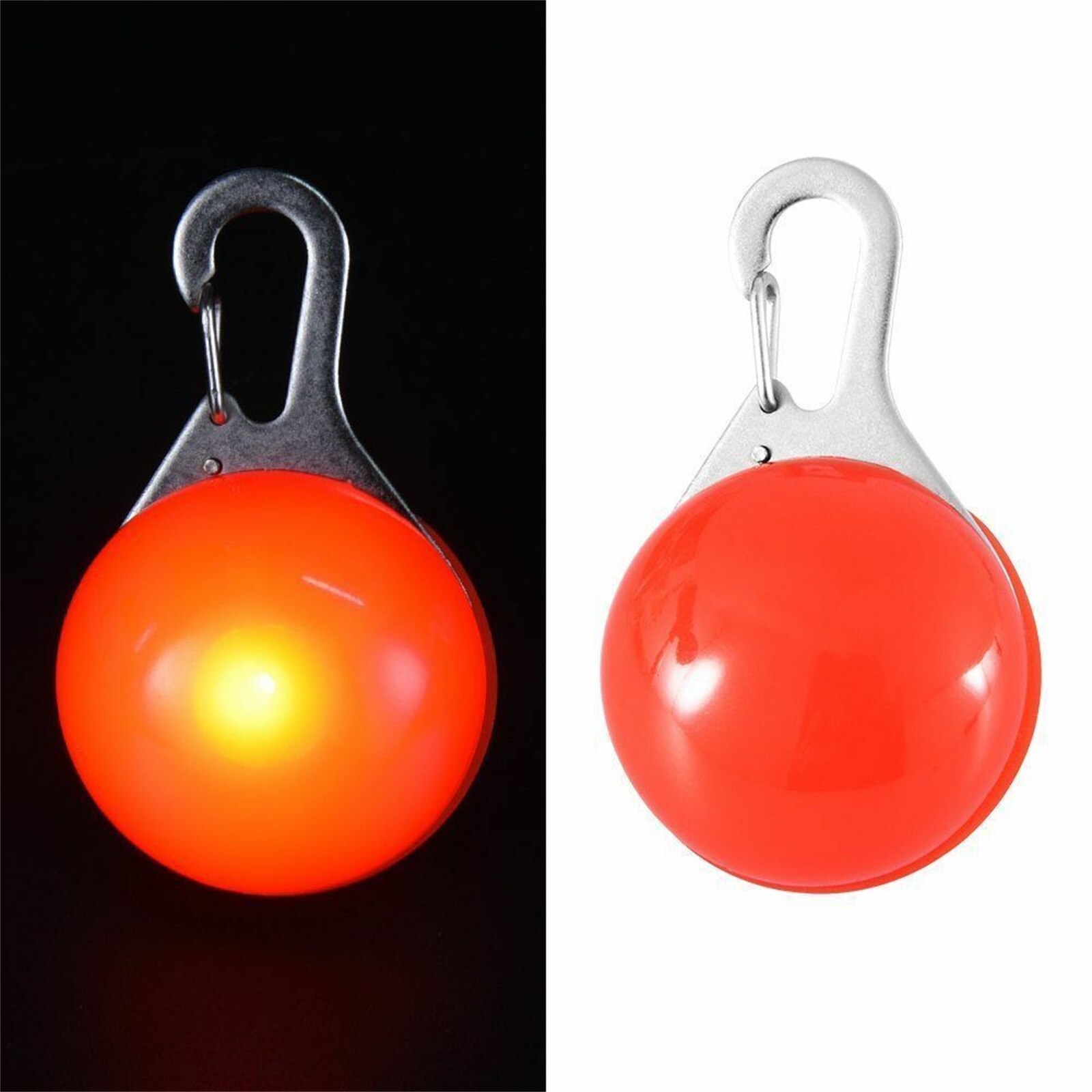 Collier lumineux à LED pour chat, pendentif lumineux, décoration, ornement, accessoires pour petits animaux de compagnie, chaton, sécurité nocturne: Red