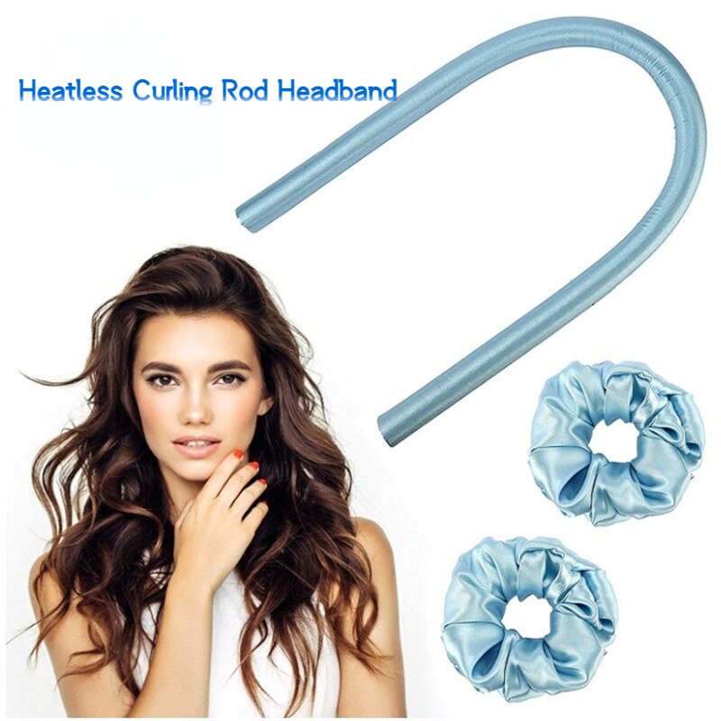 DIY Heatless Curling Rod Headband Lazy Curling Iron Hair Curlers Ribbon Hair Rollers Soft Curl Bar Wave Former Hair Styling Tool