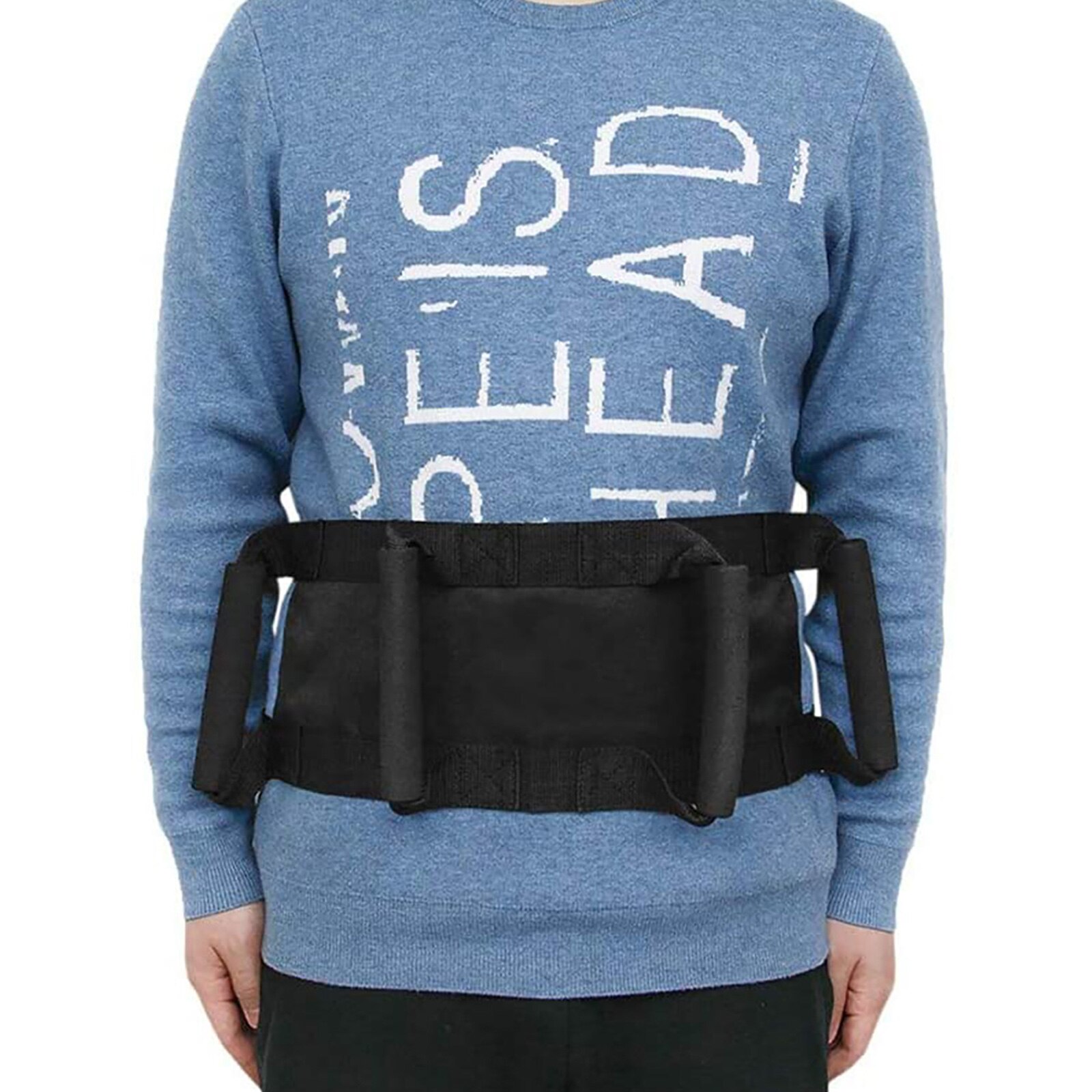 Motorcycle Waist Safety Belt With Handles Motorbike Rear Passenger Grip Handle for Kids Children