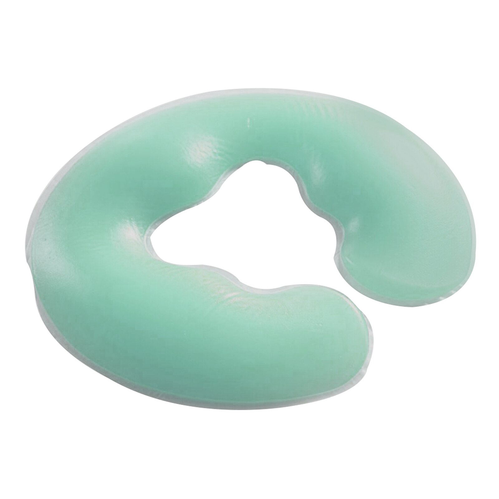 Gesicht Massage U bilden Kissen Elastische Silikon Kissen Nacken Körper Entspannen waschbar Sanft Salon Tragbare Wiederverwendbare Komfortable Rest: Grün