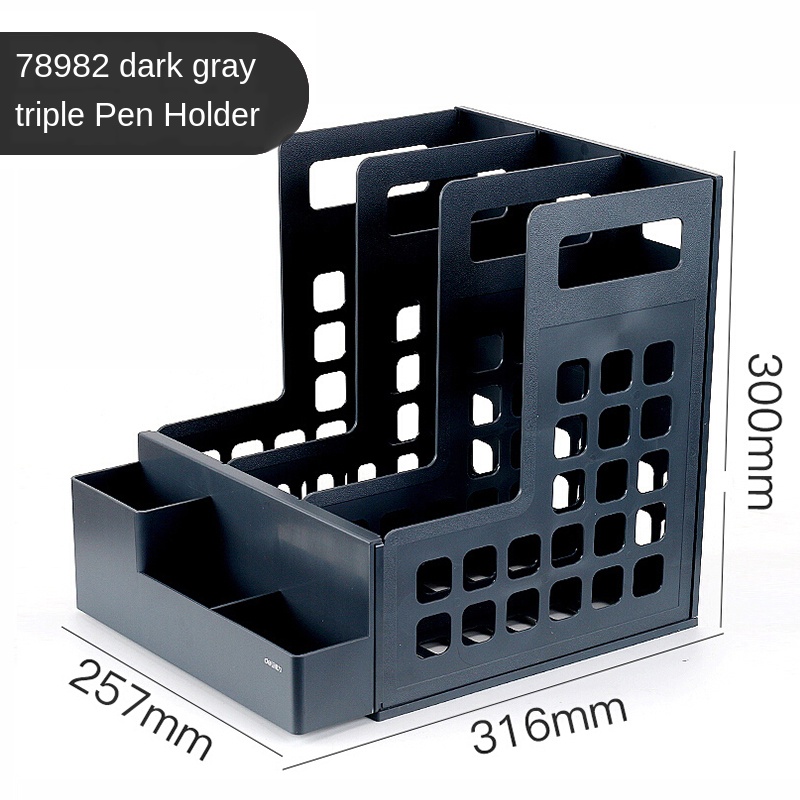 Thickened Folder Storage Box Document Holder Vertical Bookshelf Book Stand Desktop File Box Basket A4 Multilayer Stationery: Style 5