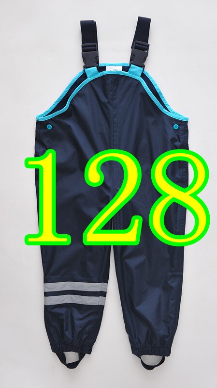 Tijd beperkte Verkoop Unisex Solid Lente Retail Broek Voor En Kinderen Koude Wind Regen Waterdichte Overalls In voorraad: blue128
