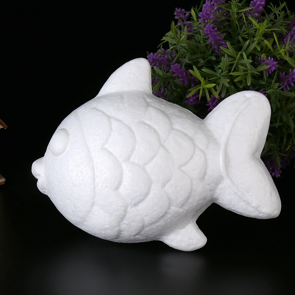 1pc witte schuimdiervormige modellen van piepschuim, kerstfeest, kinderspeelgoed, huisdecoratie, knutselen