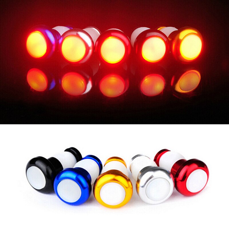 1 paire vélo direction voyant d'avertissement route vélo vélo clignotant lumière LED en alliage d'aluminium guidon indicateur lumineux