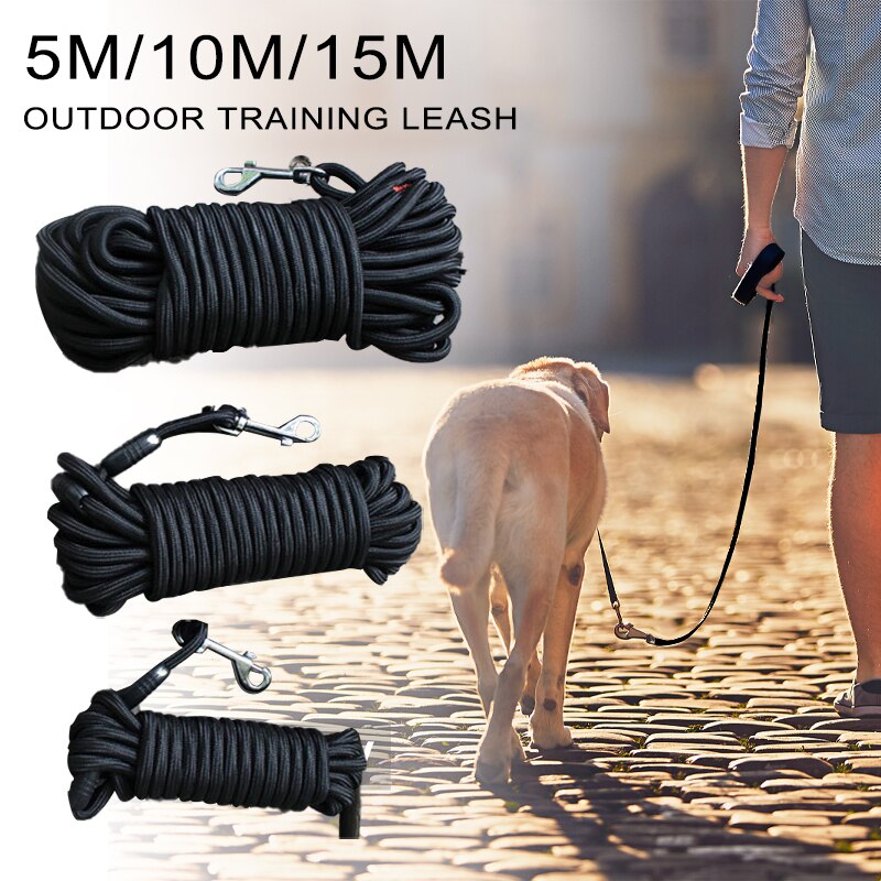 Hond Nylon Leash Lange Tracking Ronde Touw Outdoor Walking Training Huisdier Lead Riemen Voor Kleine Medium Grote Honden 5M/10M/15M