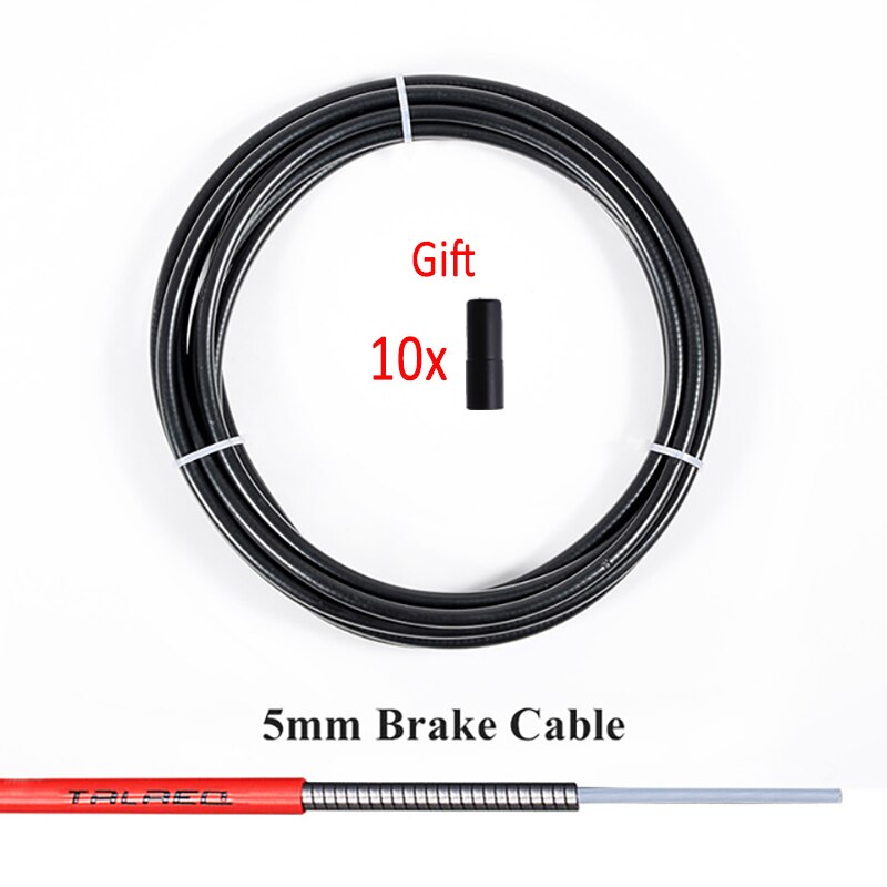 3M Universal Bicycle Brake Cable Housing Shift Cable Wire Pipe for 4mm/5mm MTB Road Bike Derailleur Brake Line Front Rear Tube: black