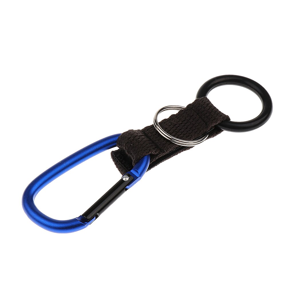thumbnail image 2 of Metal Carabiner Clip Key Ring – Small/Large For Hiking Camping Drink Bottle Holder 2 of 4
