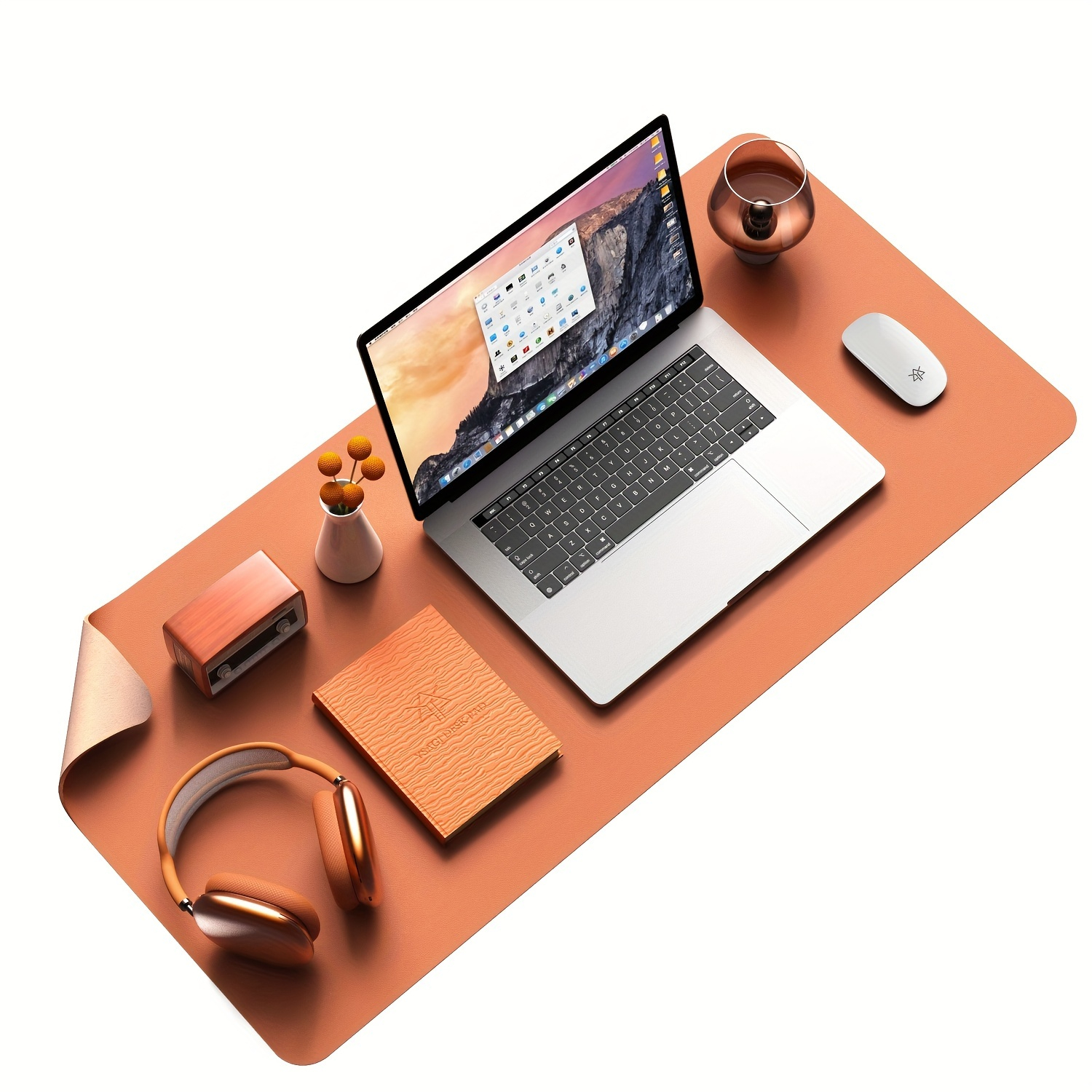 Faux Leather Desk Pad Protector, Mouse Pad, Office Desk Mat, Non-Slip PU Leather Desk Blotter, Laptop Desk Pad, Waterproof Desk